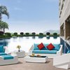Florence diamond lounge set                                  ( 6pcs/set: 1 sofa + 2 lounge chair + 1 footrest + 1 side table + 1 coffee table)