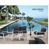 New Jersey Lounge Set (1set=5pcs  2pcs lounge chair+2pcs footrest+1pc 2-seater bench)
