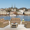 Torino VIP lounge set ( 1lounge chairs +1 lounge bench + 1 lounge sofa+ 1 coffee table )