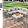 Oyster Lounge set                                                             (7pcs/set=1 lounge  chairs + 3 corner  chairs + 2 middle  chairs + 1 footrest  )		