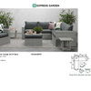 Orangebird corner lounge set of 4pcs