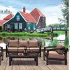 Darwin alu. Lounge set( 2 chairs + 1 sofa + 1 table) 