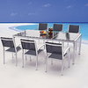 Benett Brushed Alu.Dining Set                                                     