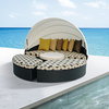 Carmel modular daybed   (W220*D200*H75cm)  (1daybed +1 coffee table + 2 footrest)