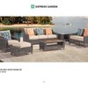 Edingburg open woven lounge set 