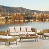 Rome castle lounge set( 6pcs/set: 1 sofa + 2 lounge chair + 1 footrest + 1 side table + 1 coffee table)
