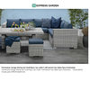 Tennessee lounge dining set (1set=3pcs 1pc sofa+1 left bench+1pc table+2pcs footrests)  