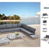 Sebastian Set (1set=6pcs 1pc left bench+1pc right bench+1pc corner+1pc middle+1pc coffee table+1pc side table)