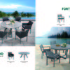 Oakland Dining Set (1 set= 1 table + 6 chairs)