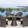 Lavida dining set(5PCS/SET:1 table+ 4 chairs)