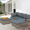 Jamaica Lounge chair ( 1 left armchair + 1 right armchair  + 1 footrest )